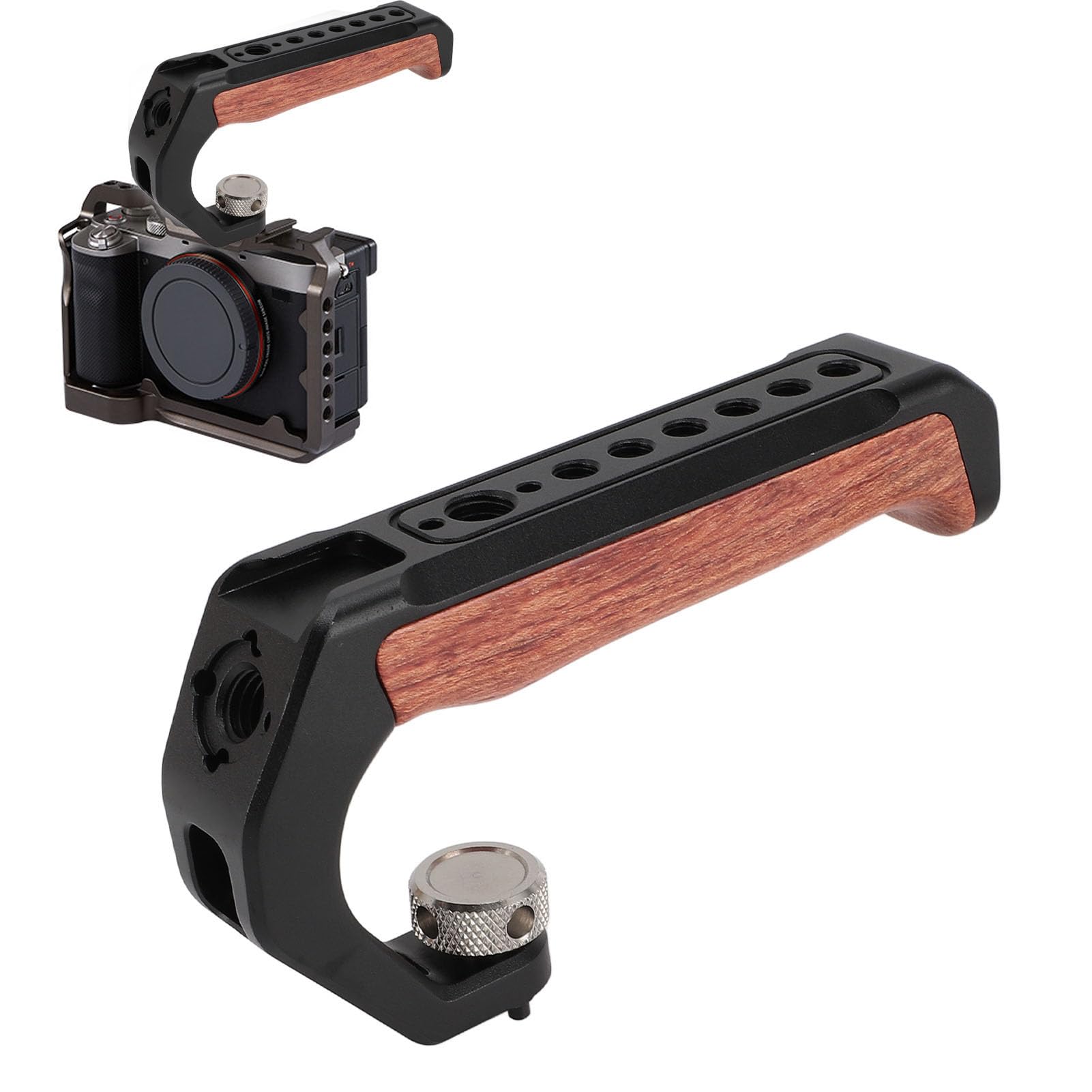Amazon | 3つのコールドシュー付きカメラトップハンドル、DSLRカメラ用